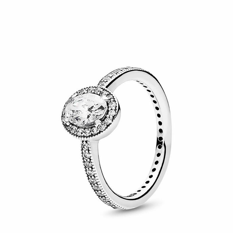 Pandora Vintage Elegance Stackable Ring - Sterling Silver/Cubic Zirconia - Canada | LS5444PX